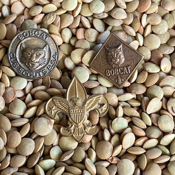 Vintage Boy Scouts Bobcat Pin Lot (3) Cub Scout Scouting America - Picture 1 of 2